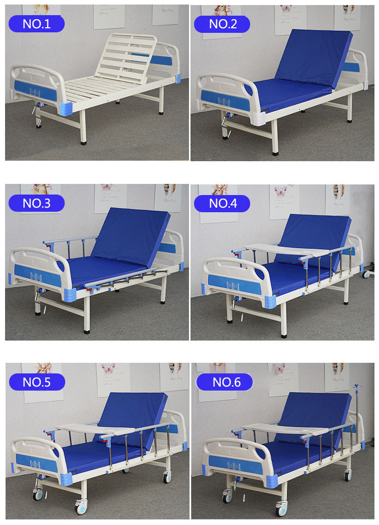 Sinis hospitalis supellectilem apparatu salutem cura ferro II Cranks manual duo munus hospitalis cubilibus medicinae lectum pretium pro senes