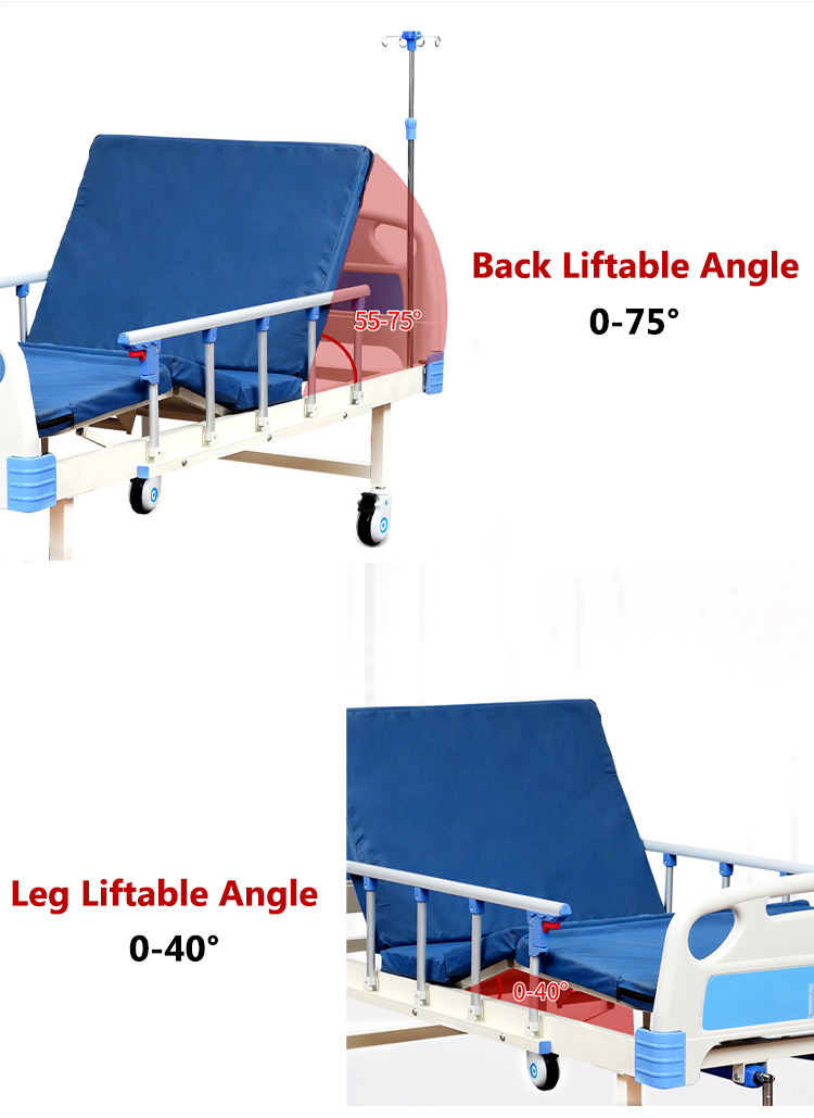 Sinis hospitalis supellectilem apparatu salutem cura ferro II Cranks manual duo munus hospitalis cubilibus medicinae lectum pretium pro senes