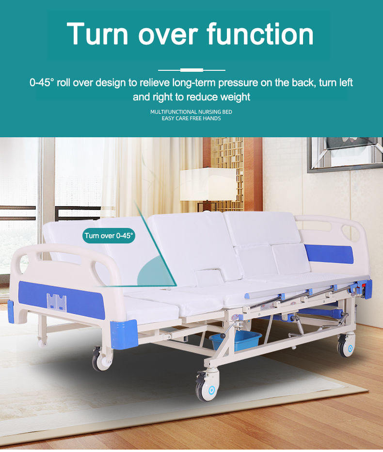 Multifunctional manu operated Home Care lectum manual hospitalis Medical senes nutrientibus lectum ad Fome usus