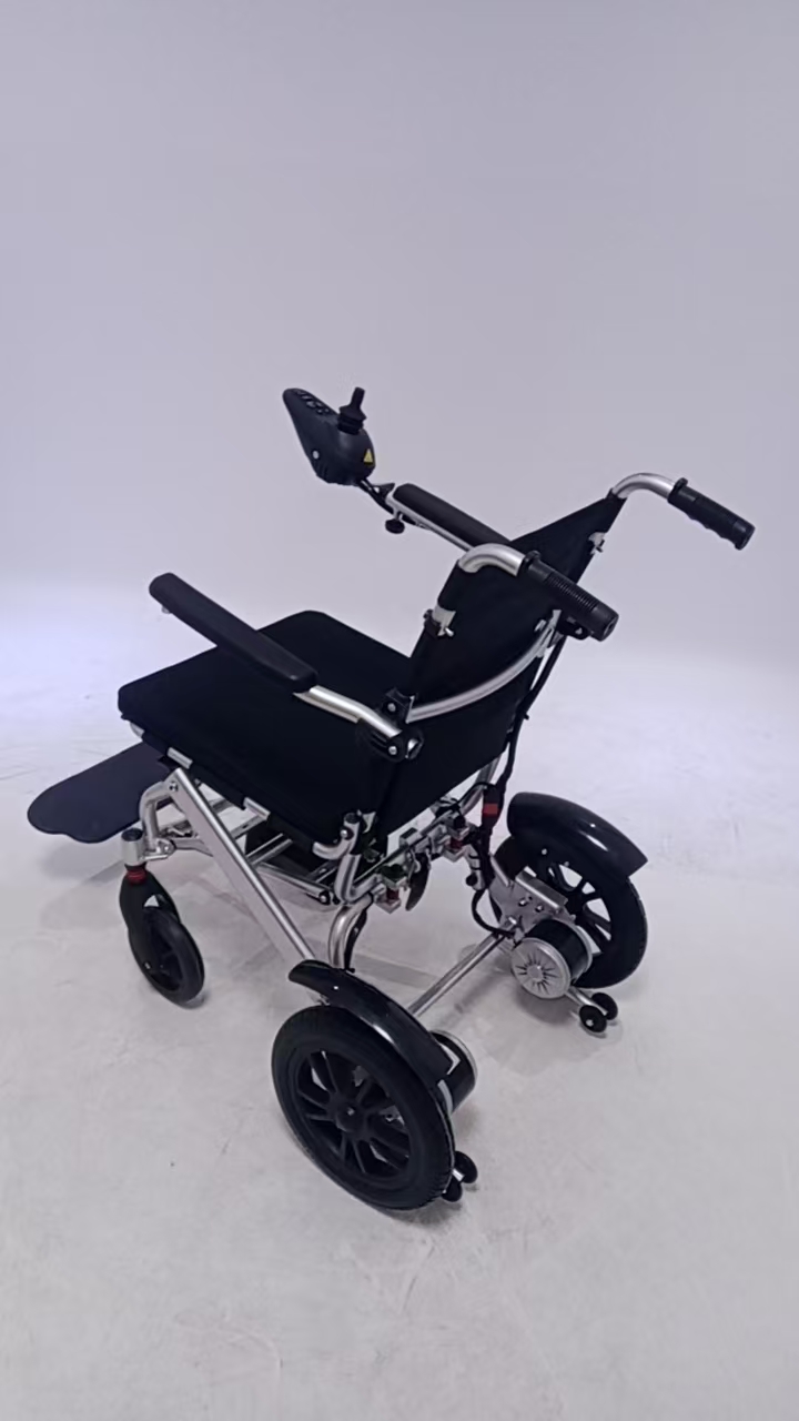 Ultra Lightweight Electric Wheelchair 17kg | Aluminium Folding Power Wheelchair pro Securus Transport