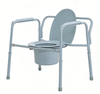 Lupum Bariatric Bedside Commode - Foldable Ferro Frame, 500lb/650lb/1000lb Capacitas - FDA & CE Approbata