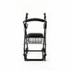 BME885 II-in-I Foldable Rollator et onerariam Cathedram cum Padded Sedes et Foldable Footrest