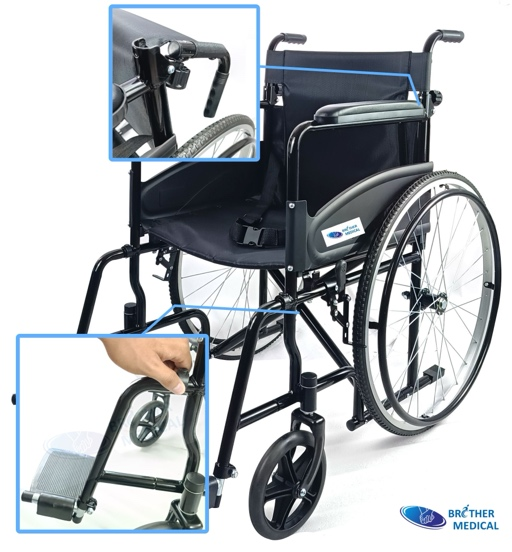 Wheelchair exemplar 4611-4611D modificationis diagram