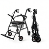 BME885 II-in-I Foldable Rollator et onerariam Cathedram cum Padded Sedes et Foldable Footrest