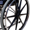 BME4618 Chrome Plated Bariatric Wheelchair - 400 libras Gravis Officium Mobilitas