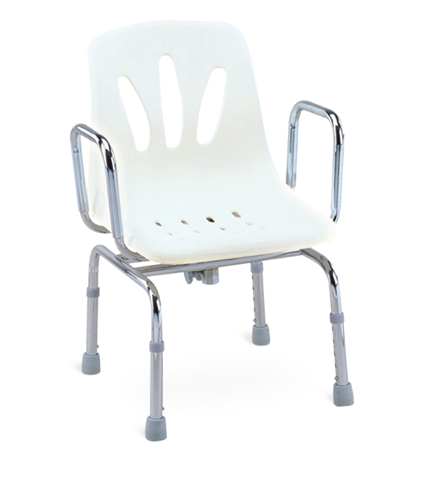 Slide imber cathedra ad balneum cum rotis