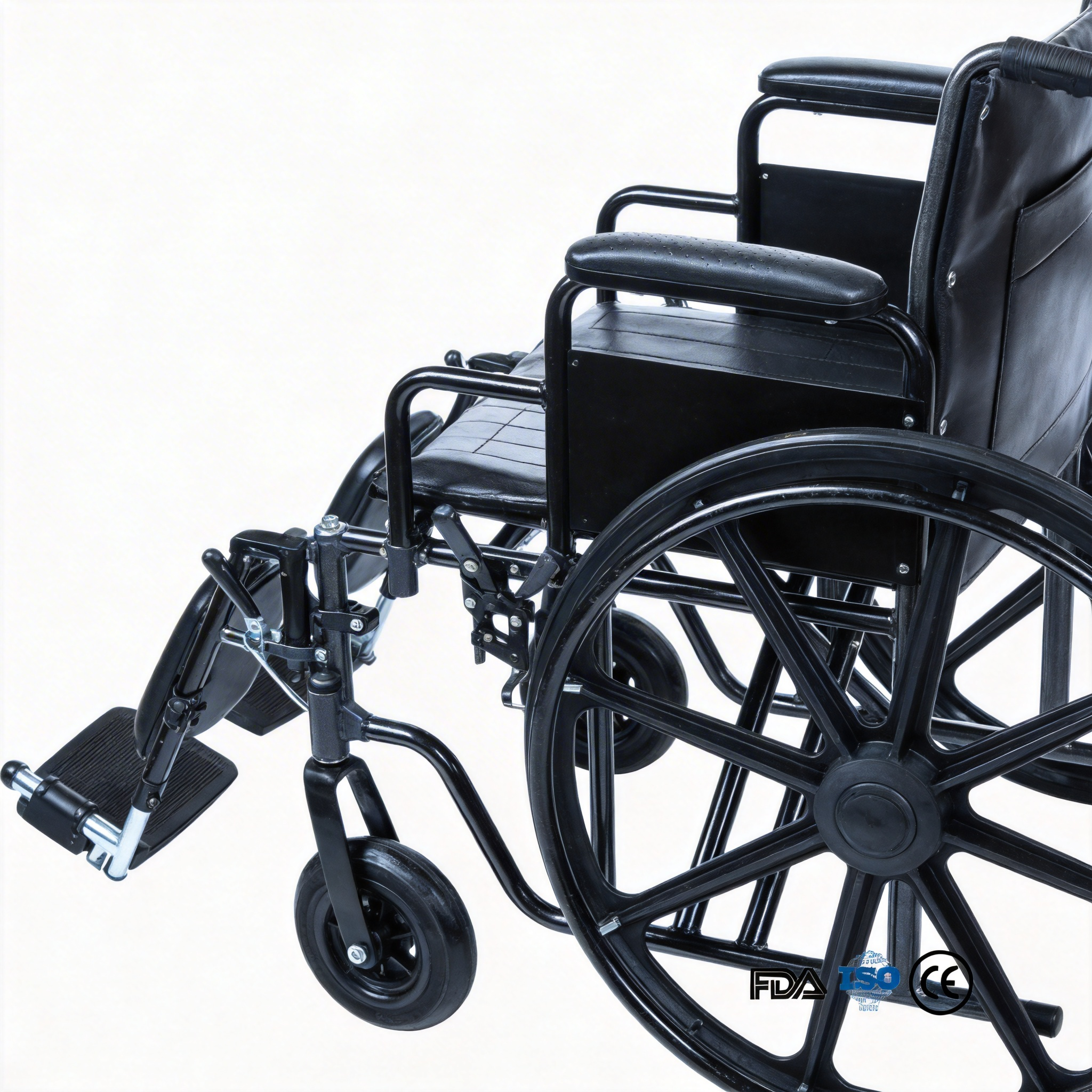 BME4618 28-Inch High-Capacity Bariatric Manual Wheelchair | D LBS Max Load