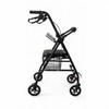 BME885 II-in-I Foldable Rollator et onerariam Cathedram cum Padded Sedes et Foldable Footrest