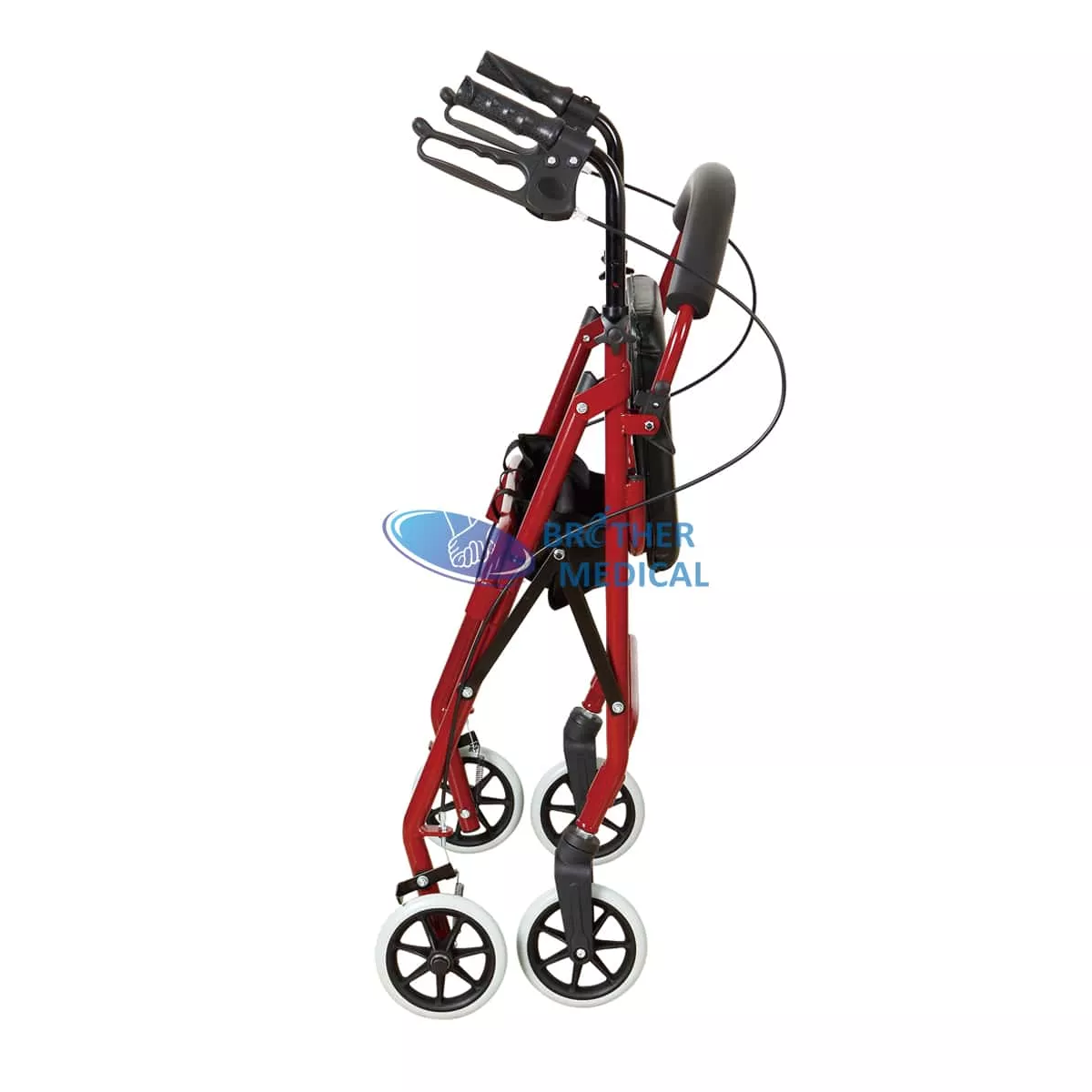 Folding Aluminium Rolllator cum Sede ad Disabled