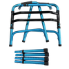 Blue Aluminium Walker cum delapsis cruribus