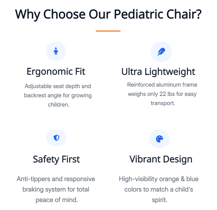 commoda Fratrum Medicarum Pediatricis Wheelchair