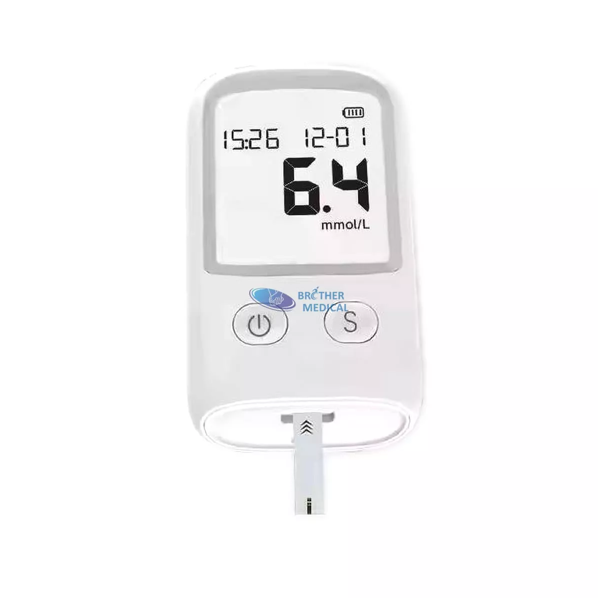 Medical Glucometer Digital Diabete test Ornamentum non coding Glucosum Meter cum LCD Display