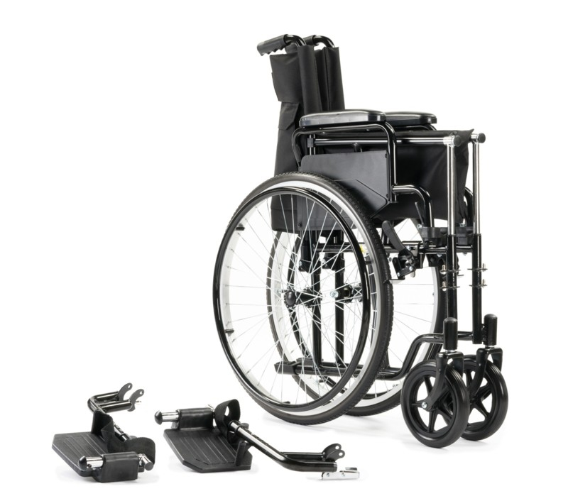 Comfortable aluminium wheelchair quia senes