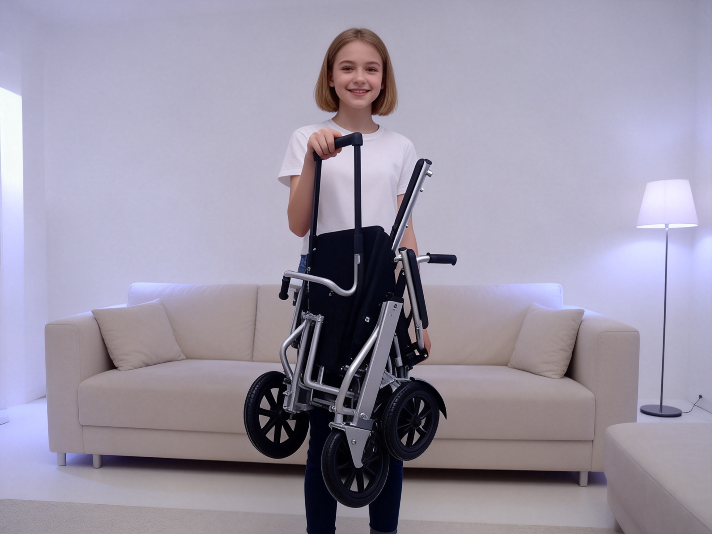 plicatur ultra leve wheelchair electrica facile ferre et transportare