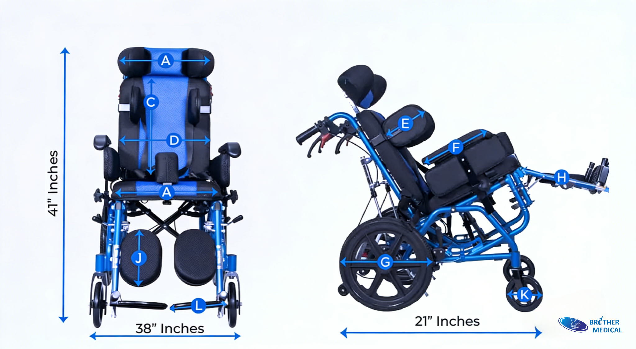 Informationes de magnitudine paralysi cerebri wheelchair, BME4620 Blue