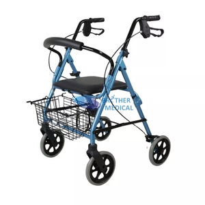Folding Aluminium Rolllator cum Sede ad Disabled