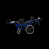 Adjustable Pediatric Cerebri Paralysi Wheelchair | Incrementum Promptus Aluminium Mobility Aid (Blue)
