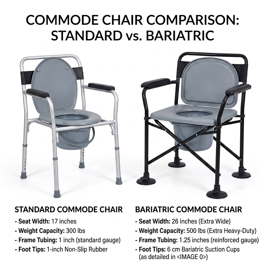 vs bariatric lecto commode chair