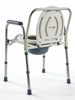  Plastic commode cathedra CULTUS sedes commode cum handrail situla latrina