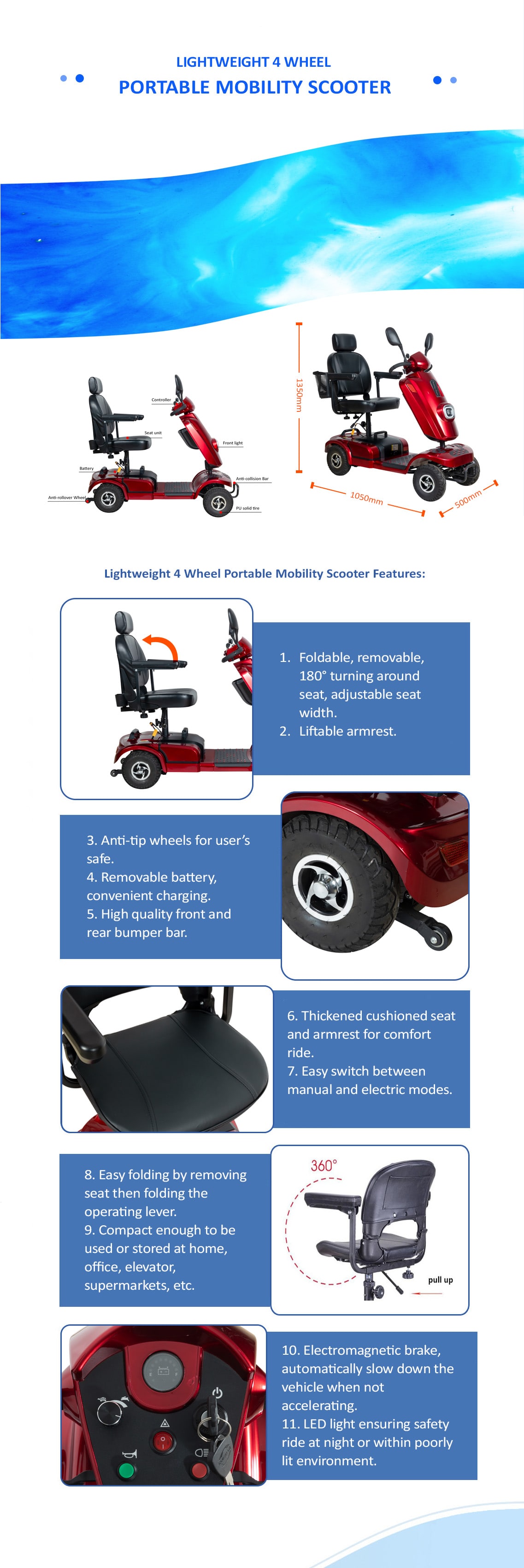 BME4602 Quatuor Rotae Mobilitatem Scooter Specification