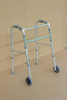 BME DCCCXII Aluminium Fullable Lightweight Walker cum rotae