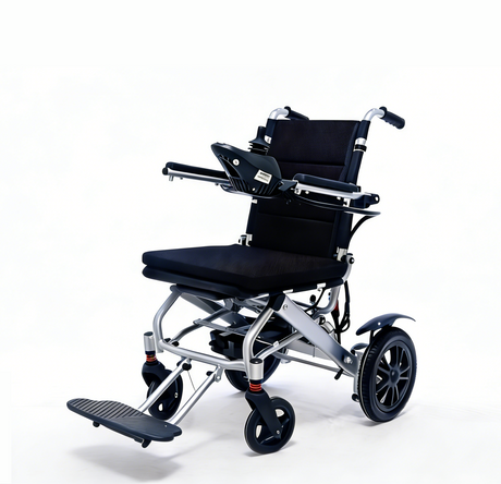 Ultra Lightweight Electric Wheelchair 17kg | Aluminium Folding Power Wheelchair pro Securus Transport