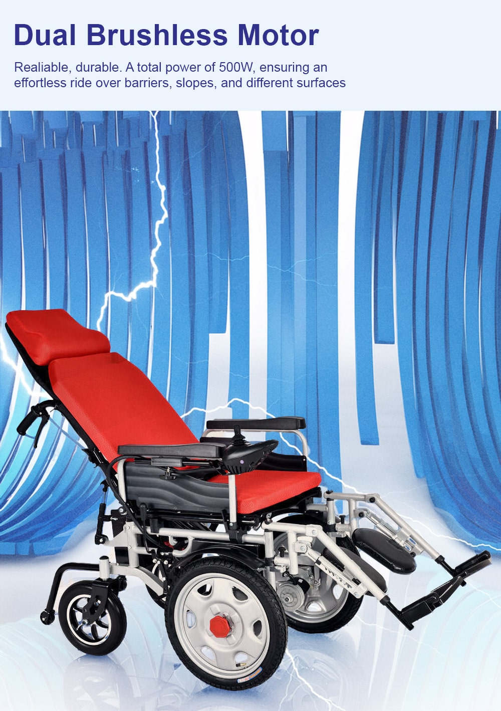 BME1025 orthopaedicarum wheelchair 500W Power output