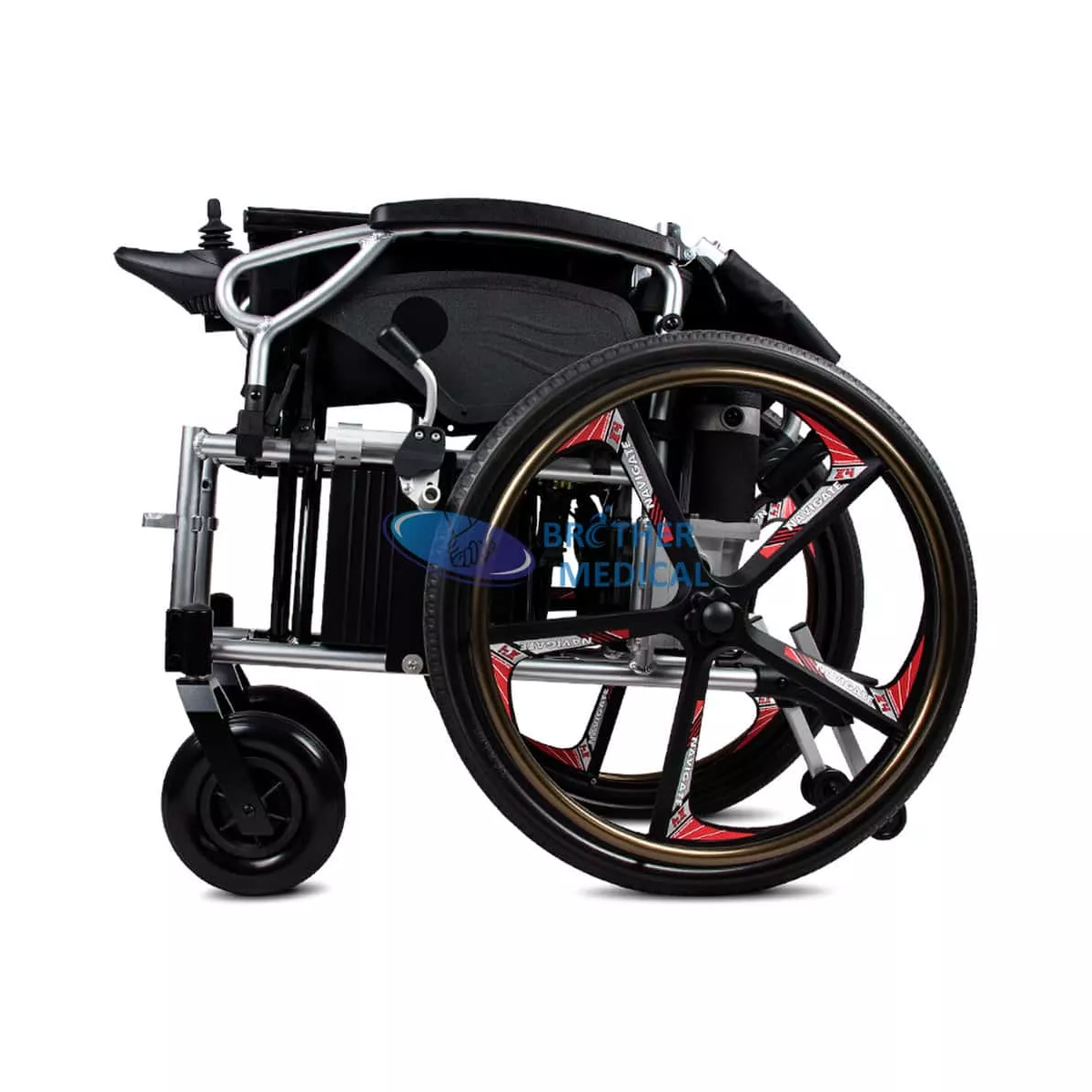 Aluminium Electric wheelchair ad iuvenes adultorum