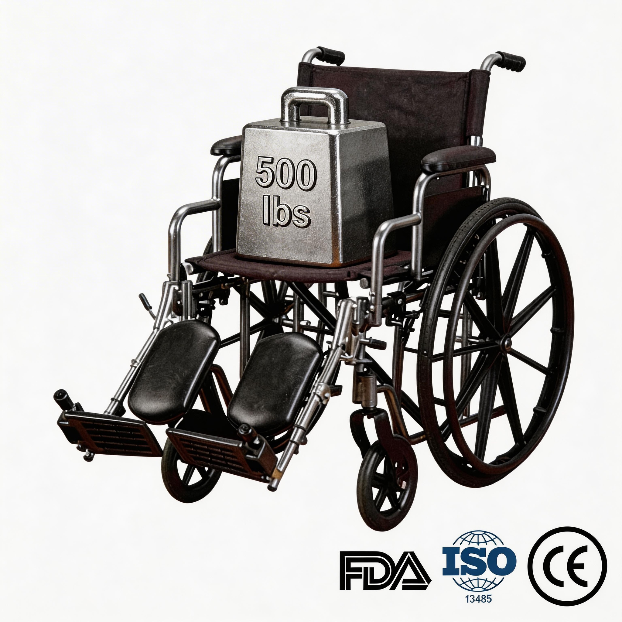 BME4618 26 Inch High-Capacity Bariatric Manual Wheelchair | CDL Lbs Max Lond