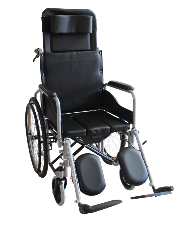 Transportrum translationem wheelchair cum commode