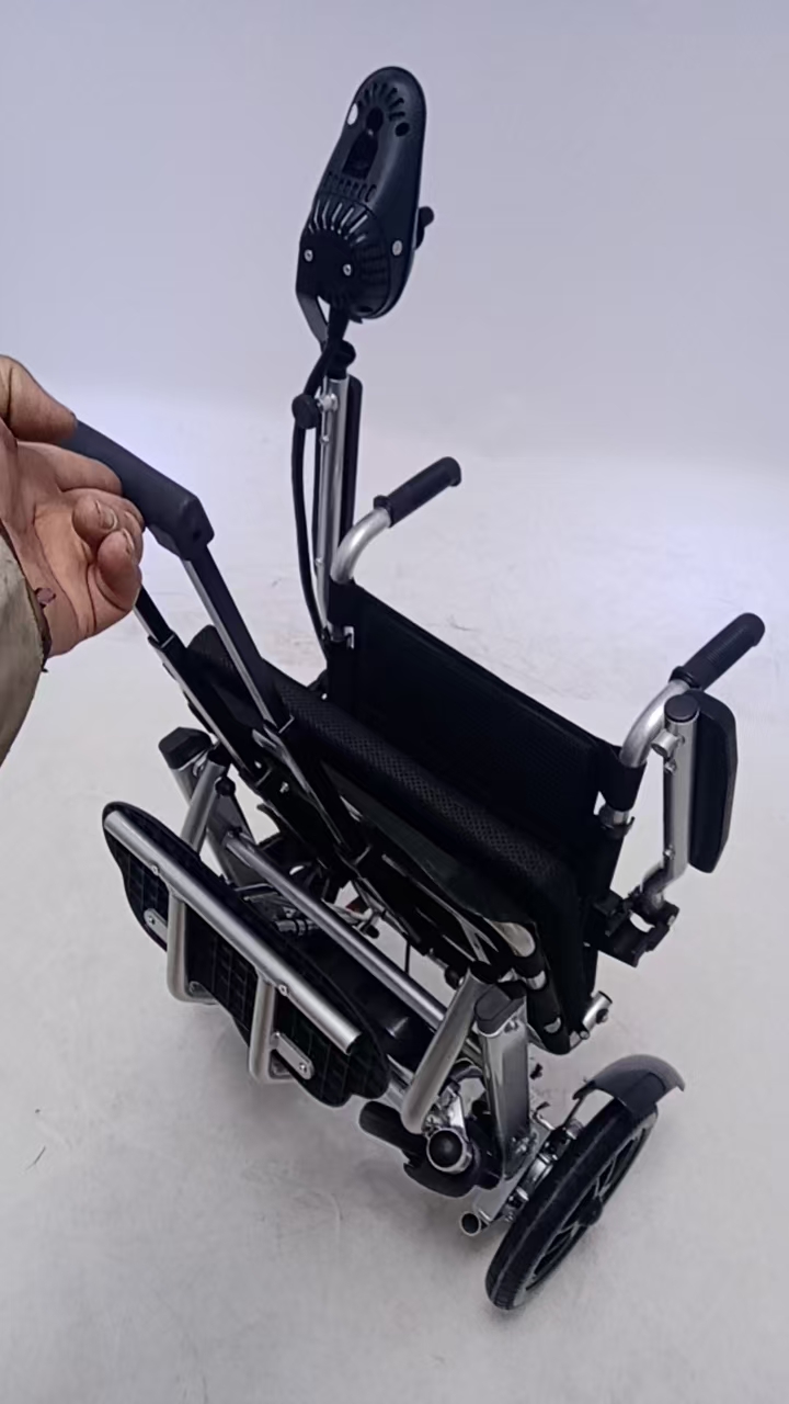Ultra Lightweight Electric Wheelchair 17kg | Aluminium Folding Power Wheelchair pro Securus Transport