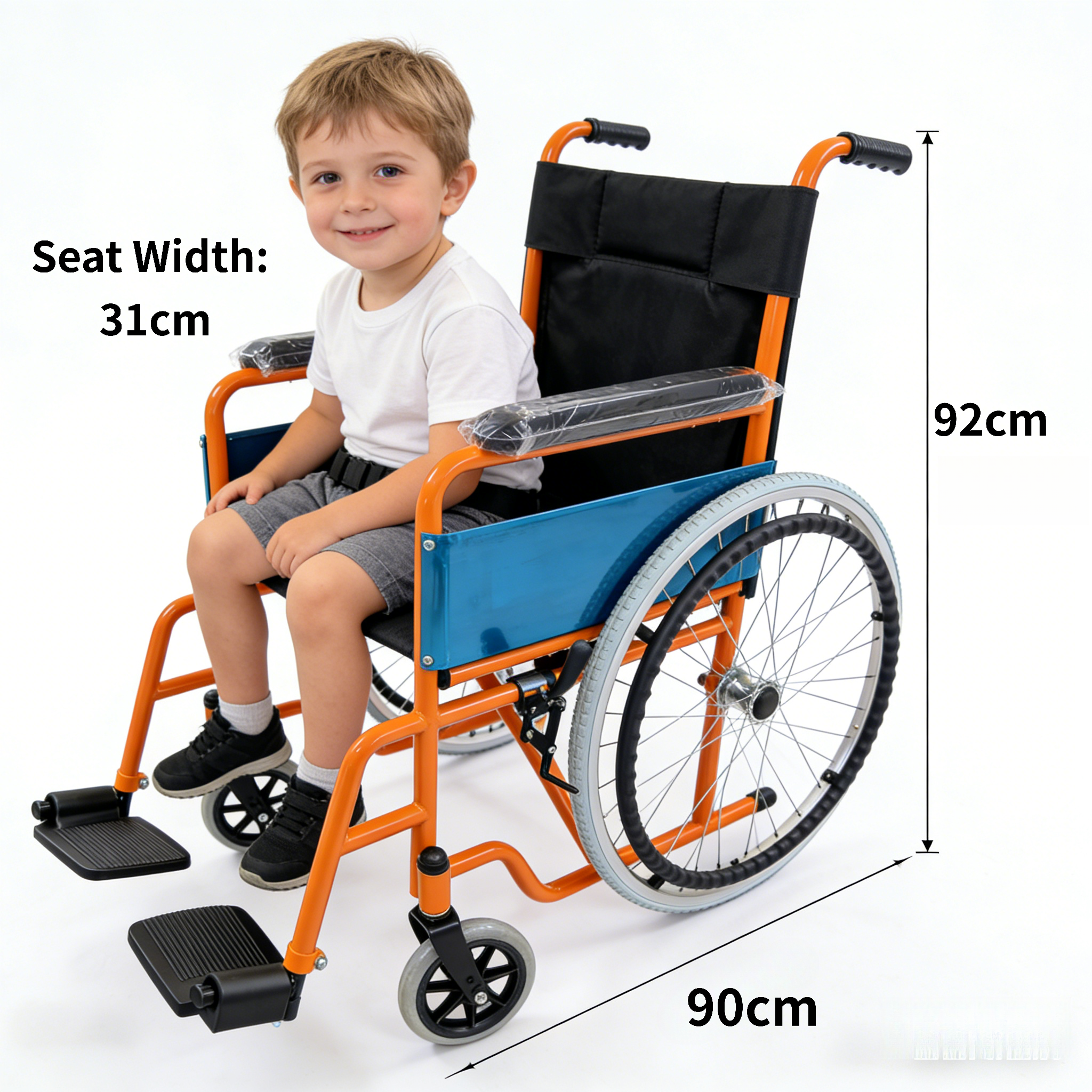 pueri sedens in XII inch pediatric wheelchair
