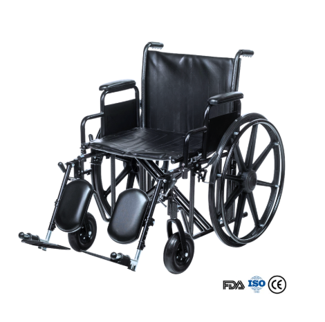 BME4618 28-Inch High-Capacity Bariatric Manual Wheelchair | D LBS Max Load