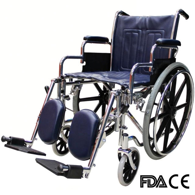 BME4618 Chrome Plated Bariatric Wheelchair - 400 libras Gravis Officium Mobilitas