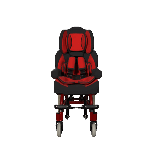 Red Cerebri Paralysi Wheelchair ad Baby