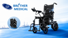 BME1025 Economical PERFUSORIUS Electric Wheelchair cum tenens Backrest et XII inch Audi fatigat