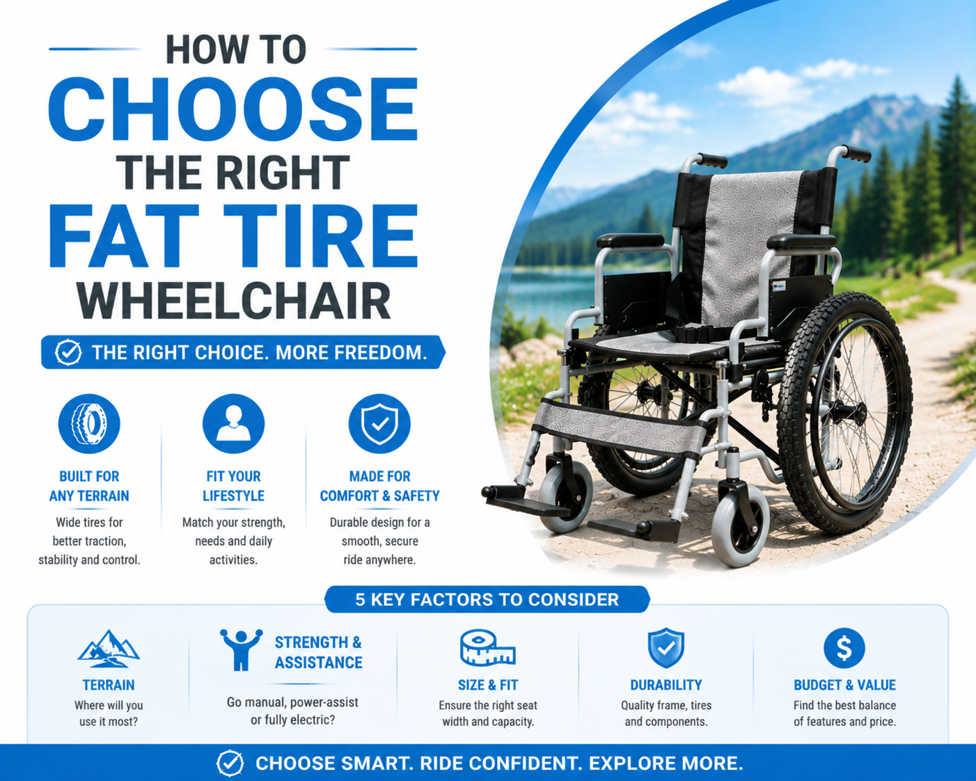 How To Choose The Right Fat Tyre Wheelchair?